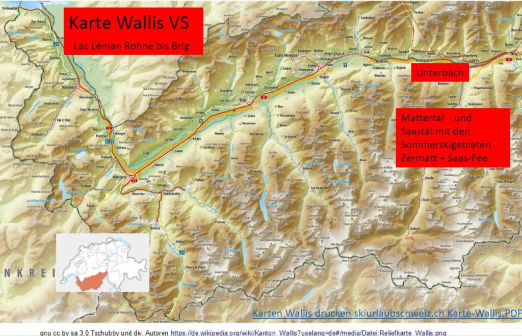 skifahren wallis