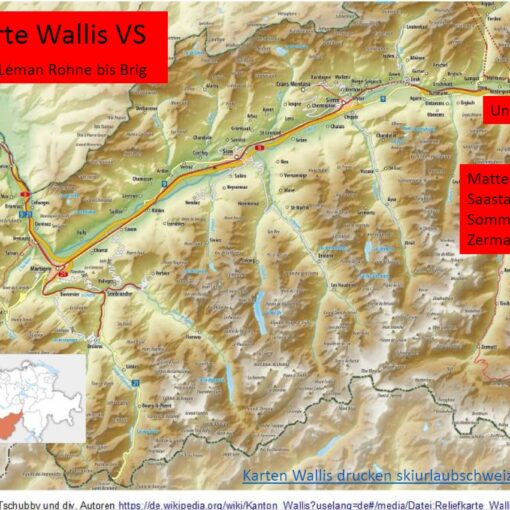 skifahren wallis